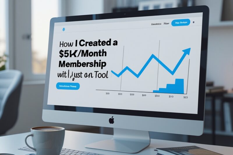 How I Created a $5K/Month Membership with Just One Tool
