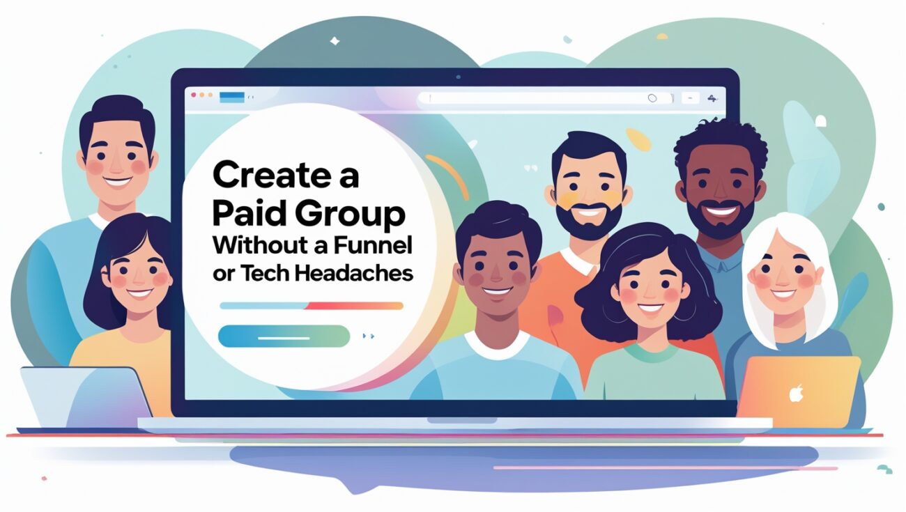 How to Create a Paid Group Without a Funnel or Tech Headaches
