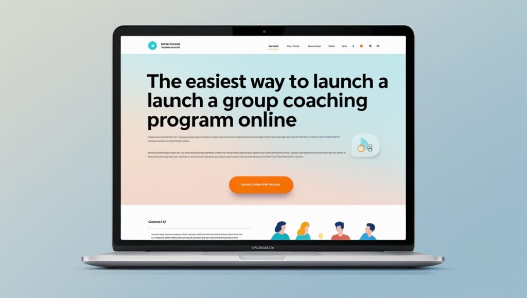 The Easiest Way to Launch a Group Coaching Program Online