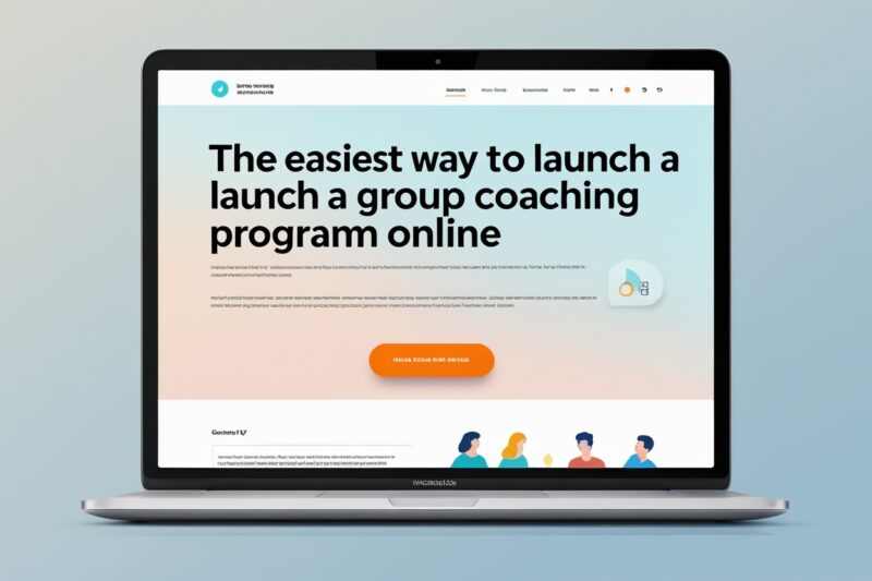 The Easiest Way to Launch a Group Coaching Program Online