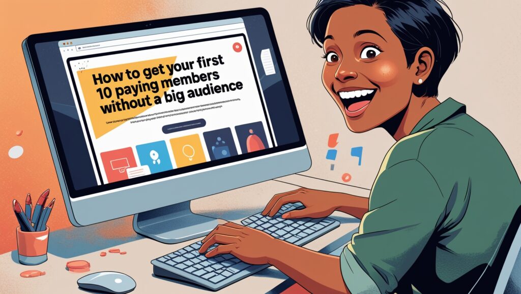 How to Get Your First 10 Paying Members Without a Big Audience