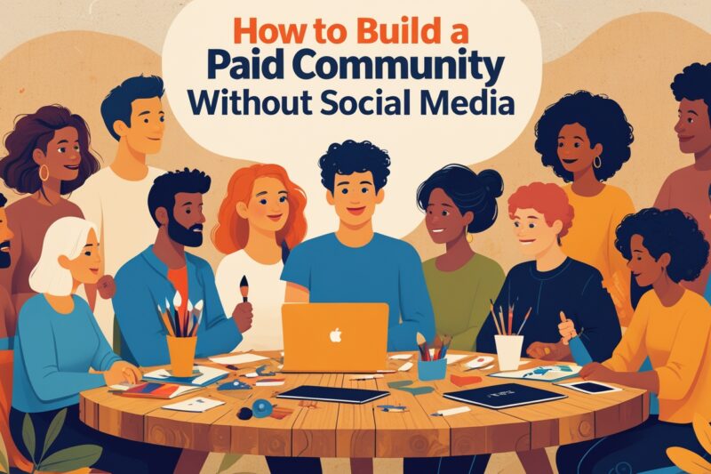 How to Build a Paid Community Without Social Media