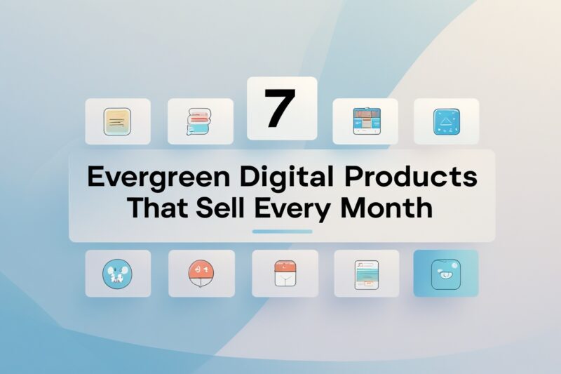 7 Evergreen Digital Products That Sell Every Month