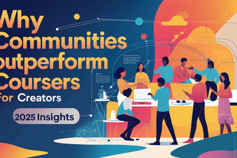 Why Communities Outperform Courses for Creators (2025 Insights)