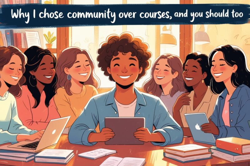 Why I Chose Community Over Courses (And You Should Too)