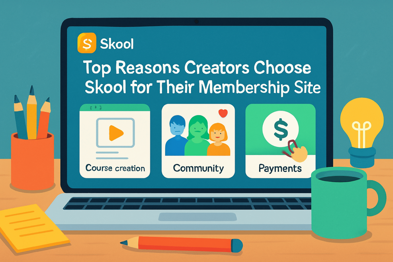 Top Reasons Creators Choose Skool for Their Membership Site
