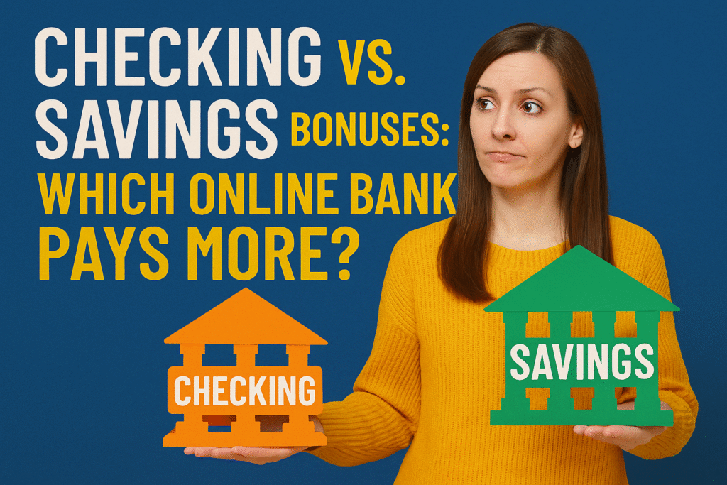 Checking vs. Savings Bonuses: Which Online Bank Pays More