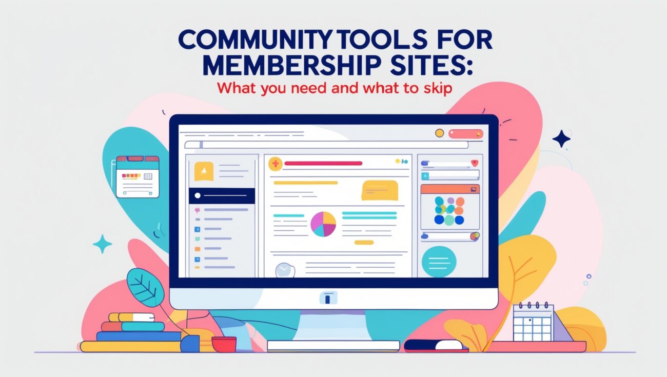 Community Tools for Membership Sites: What You Need (and What to Skip)