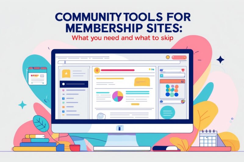 Community Tools for Membership Sites: What You Need (and What to Skip)