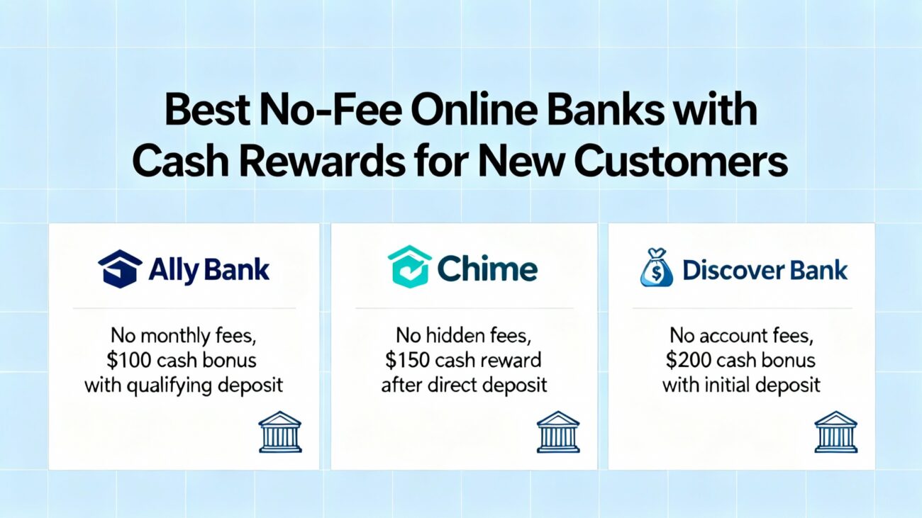 Best No-Fee Online Banks Offering Cash Rewards for New Customers