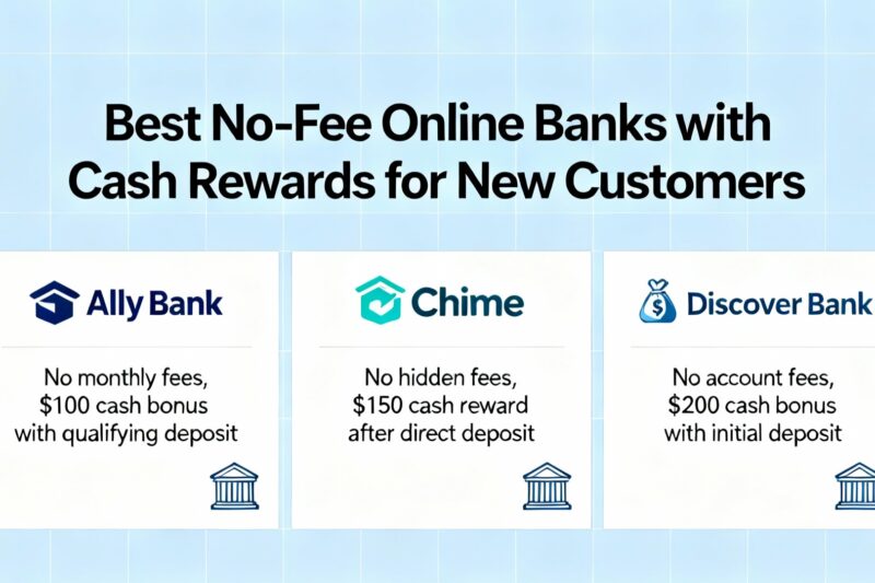 Best No-Fee Online Banks Offering Cash Rewards for New Customers
