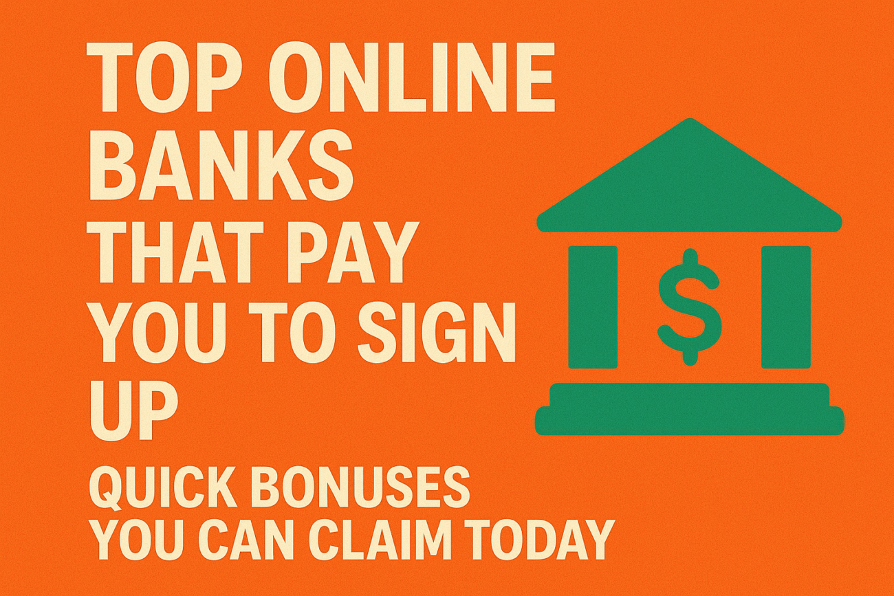 Top Online Banks That Pay You to Sign Up: Quick Bonuses You Can Claim Today