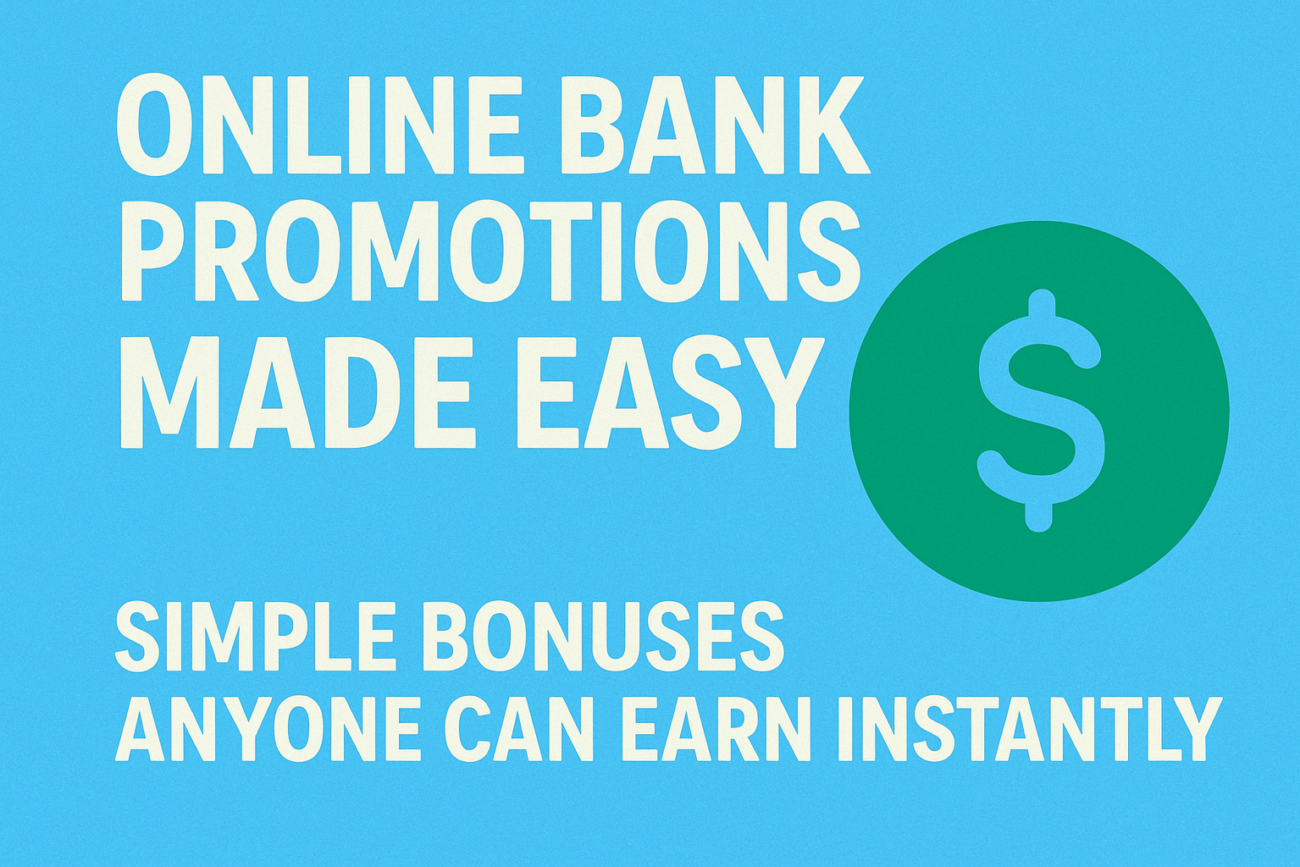 Online Bank Promotions Made Easy: Simple Bonuses Anyone Can Earn Instantly