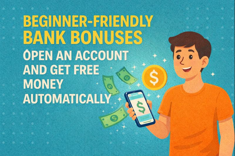 Beginner-Friendly Bank Bonuses: Open an Account and Get Free Money Automatically