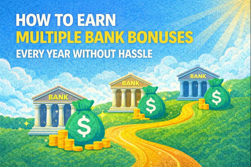 How to Earn Multiple Bank Bonuses Every Year Without Hassle