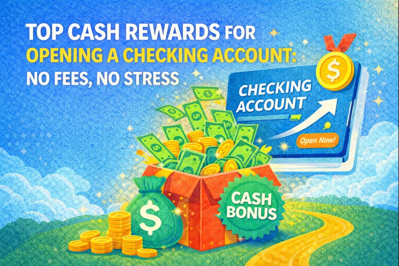 Top Cash Rewards for Opening a Checking Account: No Fees, No Stress