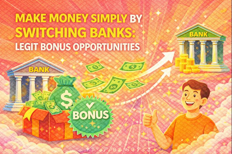 Make Money Simply by Switching Banks: Legit Bonus Opportunities
