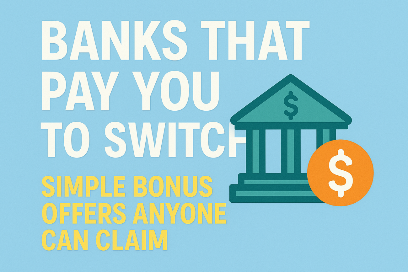 Banks That Pay You to Switch: Simple Bonus Offers Anyone Can Claim